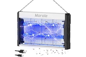 Morole Insektenvernichter Elektrisch USB, Type-C Mückenfalle mit Schalter, 3200v Insektenvernichter mit Kabel, Wandmontierter Ultraviolette Mückenlampe, Innen und Außeneinsatz