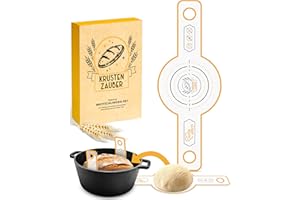KRUSTENZAUBER Runde Brotschlinge aus langlebigen Silikon als Brot backen Zubehör - Die Brotbackmatte sorgt für reibungsloses Heben des Brotes aus dem Topf - Backmatte Brot, Bread mat, Back matte