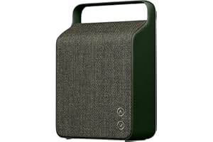 Vifa Oslo Przenośny Głośnik Bluetooth, Boombox z Podwójnymi Przetwornikami Basowymi, Głośnik Muzyczny Idealny na Kemping, Soundbox Zawiera 4 Głośniki, IPX4, Wełna, 10h, DSP, Subwoofer(zielony sosnowy)