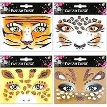 PARTY FACTORY Tatouage Pour Le Visage - Différents Motifs