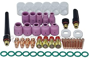 RIVERWELD TIG Stubby soczewka gazowa i korpus zacisku 17GL020 17CB20#10 szklany kubek 16mm x 25mm różne rozmiary zestaw WP 17 18 26 49 szt. uchwyt spawalniczy TIG