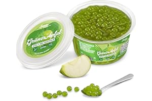 THE INSPIRE FOOD COMPANY INSPIRE FOOD Bubble Tea Perles Pomme Verte | Bubble tea, perle de tapioca pour bubble tea | 100% vegan et sans gluten, sans colorant artificiel, 450 grammes