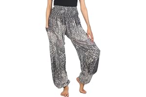 Lofbaz Harem Pants for Women Yoga Boho Hippie Clothing Womens Palazzo Bohemian Pajama Trousers Beach Indian Gypsy Genie Clothes
