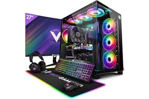 Vibox VIII-18 PC Gamer - 27" Écran Pack - Intel i9 11900F Processeur 5.2GHz - Nvidia RTX 3060 12Go - 32Go RAM - 1To NVMe M.2 SSD - Windows 11 - WiFi