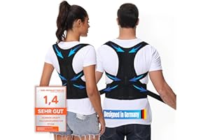 DONNER KRAFT Haltungskorrektur Herren Damen Rückenstützgürtel: Back Posture Corrector Haltung Korrektur Gurt für Herren und Damen - Verstellbare und Atmungsaktive Haltungstrainer + inklusive eBook Leitfaden (XL)