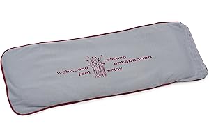 Amago - Körnerkissen mit Jersey Bezug, 50 x 20 cm - Silber