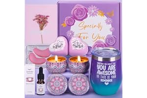 BAICAI Birthday Pamper Gifts Sets for Women, Lavender Self Care package for Her Pamper Hampers Kit for Women, Relaxation Spa Gifts Box Get Well Soon Gift Ideas for Women Best Friend Sister Bestie Mum