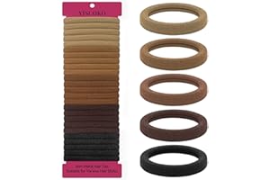 YISCOKO Hair Bands,Hair Bobbles,Hair Bands for Women,Hair Ties NO Damage,Hair Elastics,Elastic Hair Bands,Hair Band for Thick Hair,Hair Band,Ponytail Holders Hair Bobbles for Women.（50 pcs,5 colors）