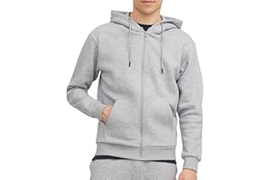 JACK & JONES Zip Hoodie Plain Zip Hoodie