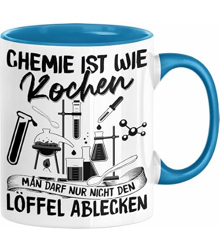 Trendation Chemiker-Tasse Mit Lustigem Spruch – Weiß, Spülmaschinenfest, In Deutschland Bedruckt