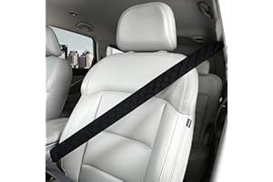 HIGHNESSHWOO Weiche Auto-Sicherheitsgurtbezüge für Erwachsene, Kinder, Frauen und Männer, Sicherheitsgurt-Kissenbezug, Schutzpolster für LKWs, SUV, Schulterpolster für auto-Innenzubehör, 1 Stück, Schwarz, 75cm