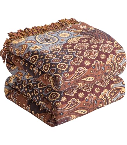 Carenesse Jacquard sprei, single size, barok, 150 x 200 cm, grijs, elegante en delicate omkeerbare deken van 100% katoen met hoogwaardig weefsel, sprei voor bed en bank, woondeken, dun en licht Carenesse Jacquard sprei, single size, barok, 150 x 200 cm, grijs, elegante en delicate omkeerbare deken van 100% katoen met hoogwaardig weefsel, sprei voor bed en bank, woondeken, dun en licht