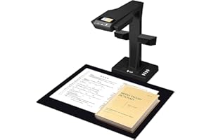 CZUR ET18-P Scanner Premium de Livres, Documents, Caméra 18 Mégapixels HD, Format A3 Max., OCR +180 Langues, Installation Facile, Utilisation Personnelle & Professionnelle, Compatible macOS & Windows