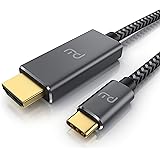 CSL-Computer 2m 4K USB Typ C zu HDMI 2.0 Kabel - HDTV Kabel UHD 3840x2160 4K@60Hz - 3D-fähig - Thunderbolt 3 Kompatibel mit M