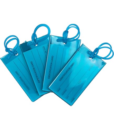 Etichette Bagagli In Metallo, Set Da 5 Colori: Alluminio Resistente E Design Elegante Per I Tuoi Viaggi.