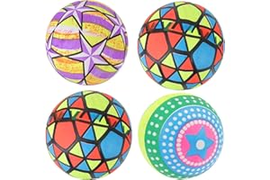 STOBOK 4Pcs Colorful Volleyballs Outdoor Beach Volleyballs Inflatable Ball Waterproof Composite Leather for Kids Game (Random Style)