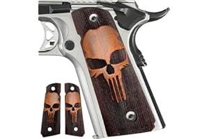 Zib Grips für 1911-Griffe, 1911 Punisher, Handfeuerwaffengriffe, 1911-Holzgriffe, 1911-Griffe in voller Größe, Punisher-Griffe, 1911-Zubehör, weitgehend passend für 1911-Modelle, Ambi Safe Cut