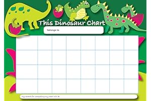 STICKER SOLUTIONS SuperStickers A4 Dinosaur Reward Chart with 50 Stickers