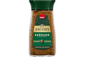 ‎JACOBS Jacobs Krönung löslicher Bohnenkaffee, Instant Kaffee, 200 g im Glas, für 112 Getränke