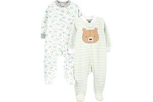 Simple Joys by Carter's Dormienti per Neonati e Bambini (Pacco da 2) Unisex-Bimbi