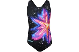 Aquarti Mädchen Badeanzug – Chlorresistenter Sport Badeanzug Mädchen mit Muscleback