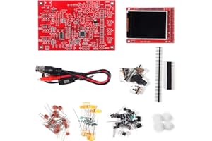 ALMOCN Digitales Oszilloskop-Set, offenquellig, 6,1 cm (2,4 Zoll), TFT 1 MSPS für digitale Oszilloskope, DIY-Kit, Handgerät, Taschenformat 13803 K, SMD vorgelötet