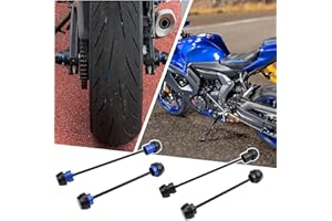 Midimttop Motorrad Slider Vorne Hinten Gabel Achse Crash Slider Felgenschutz fit for YA&MA&HA YZF-R7 YZFR7 YZF R7 Zubehör 2021 2022 2023 2024 (Schwarz)