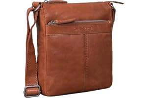 STILORD 'Aspen' Borsello Uomo Tracolla Pelle Piccolo Borsa a Spalla Vintage Crossbody Bag Messenger Bag per Città Viaggio in Cuoio