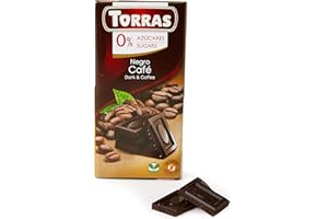 Torras No Added Sugar Dark Chocolate and Coffee Bar, 75 g