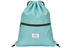 LIVACASA Torba sportowa siłownia sznurkiem kieszenie wewnątrz i na zewnątrz plecak sportowy podróżny wodoodporny 5.5L lekki plecak dla mężczyzn kobiet