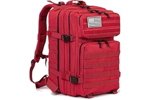 QT&QY 45L Sac à dos tactique militaire Sac d'assaut militaire Molle Grande capacité sac d'urgence Camouflage Randonnée Camping Trekking Sac à dos de chasse