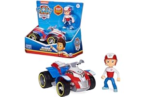 LA PAT' PATROUILLE - VÉHICULE + FIGURINE RYDER - Véhicule de 15 cm Avec 1 Figurine À Collectionner Pat' Patrouille - Paw Patrol - 6060755 - Jouet Enfant 3 Ans et +