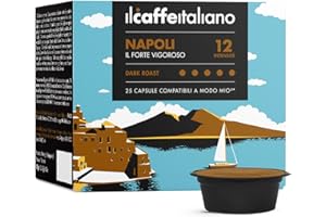 ‎FRHOME Il Caffè Italiano120 Kaffeekapseln mit dem Lavazza A Modo Mio System kombpatible - Mischung Napoli, Intensität 12.