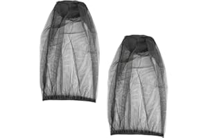 Xmart 2 Stück Moskitonetz Kopf Weich Mückenschutz Gesichtsnetz Draussen Mückenschutz Haube SchädlingsbekäMpfung Moskito Kopfnetz für Outdoor-Aktivitäten Angeln Camping und Reisen