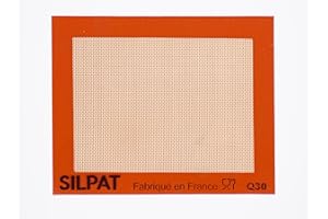 Silpat Tapis de Cuisson Silicone Antiadhésif - Plaque Reutilisable Parfaite pour Tous Types de Cuisson - Accessoire Patisserie Professionnel, Boulangerie, Cuisine, Four - Biscuit, Cookies