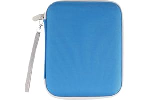 ELIPHONTOWNE Card Holder for Yoto Card - 80 Pockets Card Case with Zipper, Card Binder Folder for Kids&Adults, 2.3 * 3.4 in Card Organiser for Mini Audiobook Playing Cards - Cerulean 0717