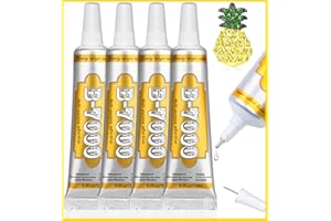 VIOMIS B7000 Glue - 4 * 15ml/0.5oz Industrial Strength Adhesive for Electronics, Jewelry, and Crafts - Clear, Flexible, and Waterproof
