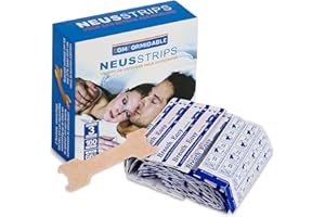 Comformidable Extra Starke Nasenpflaster gegen Schnarchen & für Sport (100 Stück, hautfarbe) - Anti Schnarch Nasenstrips - Besser schlafen ohne schnarchen & besser atmen Sport - Snoring Nose Strips