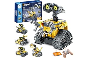 Sillbird Robot Enfants Garçons, 5 en 1 Technic Robot Programmable avec Application et Télécommande, Roboticset Éducatif pour Filles 8-12 Ans, Cadeau d’Anniversaire ou de Noël(435 pièces)