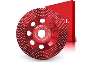 Bayertal® Diamant Schleifteller 125mm - für Fassadenfarbe, Holzfarbe, Epoxidharz Beschichtungen uvm. - Diamantschleiftopf 125 mit Vacuum Diamantbelag - Premium Qualität - Diamantscheibe 125mm