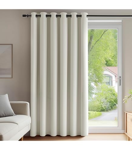 TOPICK Tenda In Voile TLS - Tessuto Trasparente Per Privacy E Luce - Bianco, 140x145 Cm (1 Pezzo) - 6