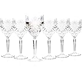 RCR 26325020006 Oasis Luxion Crystal Wine Glasses, White Wine Goblets, 230ml/23cl, Set of 6, Dishwasher Safe, Ideal for New H