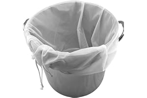 Sac de brassage, sac filtrant de bière, sac de brassage pour brassage du malt, du moût bouillant, sac en maille fine réutilisable pour les filtres de cidre de fruits, de pomme, de raisin, de vin, de