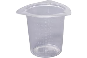 Camlab Plastics Tri-Cornered Plastic Beaker 250mL Pack of 25