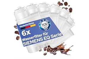 MILUX [6er Set] Wasserfilter passend zu Brita Intenza für Siemens EQ Series – für Siemens EQ6, EQ9, EQ500 & EQ700 Kaffeevollautomaten – passt für Siemens Brita Intenza Wasserfilter – TÜV zertifiziert!