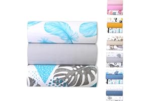BABYSAFE Offerta Set 3 Pezzi Mussole Estive per neonato odori resistenti Anti Batteri 80 x 70 cm 100% Cotone Biologico Certificato OEKO-TEX Morbide, per Fasciatoio, Mussole Neonato 3 Pack