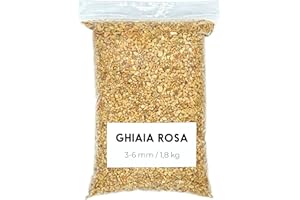 Landare Ghiaia Rosa 1,8 kg - Ghiaia per Acquario - Sassolini Decorativi per Vasi - Sassi Decorativi per Vasi - Ghiaia per Vasi - Sassolini per Acquario - Ciottoli Decorativi (3-6 mm) (Rosa)