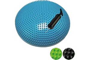 Tunturi 14TUSYO002 Coussin d'équilibre de Yoga et Gymnastique Bleu