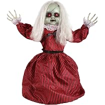 Animatronic Halloween-Puppe 82 Cm – Springt Und Sagt Boo! Mit Leuchtenden Augen & Sound