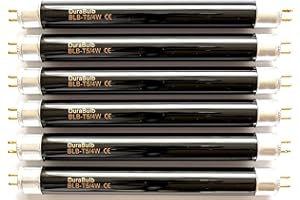 DuraBulb® F4 T5 BLB 6 bombillas de luz ultravioleta para detector de dinero falso, bombillas de rayos UV, comprobación de billetes